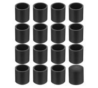QUARKZMAN 56 Pcs Protection Pied de Chaise, 12mm Embout de Pied de Chaise en PVC sans Marquage Antidérapants Rond Protecteurs de Sol pour Pieds de Table, Noir