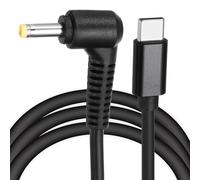 QUARKZMAN 5FT USB C Pour DC PD Câble De Charge Rapide, 4.0mm x 1.7mm 65W/12V DC Câble D’Alimentation, Type C Entrée 3A Adaptateur Jack Convertisseur Pour Router (Noir)