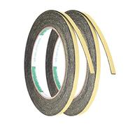 QUARKZMAN 5mm W 1mm T 16.4ft Mousse Joint Ruban x 2 Pcs Auto Adhésif EVA Météo Décapage Insonorisé Preuve Joint Bande pour Portes Espace Blocage