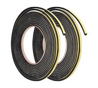 QUARKZMAN 5mm W 3mm T 13ft Mousse Scellage Ruban x 2 Pcs Auto Adhésif EVA Intempéries Décapage Insonorisé Preuve Joint Bande pour Portes Espace Blocage