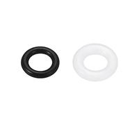 QUARKZMAN 5mmx3mmx1mm Nitrile Caoutchouc Joints Toriques Noir 180pcs, 6mmx3mmx1.5mm Silicone Caoutchouc Joint Joints Blanc 50 Pièces