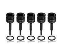 QUARKZMAN 5pcs 1/2" Drive M5 Triple Square Impact Spline Bit Socket 5mm CR-MO Steel 12-Point Triple Square Sockets With Cotter Pin And O-Ring Pour Power Drill Drivers Adapter