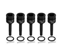 QUARKZMAN 5pcs 1/2" Drive M9 Triple Square Impact Spline Bit Socket 9mm Acier CR-MO Steel 12-Point Triple Square Sockets With Cotter Pin And O-Ring Pour Power Drill Drivers Adapter