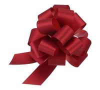 QUARKZMAN 5pcs 6 Pouces Grand Nœud à Tirer Pailleté Ruban Rouge pour Emballage Cadeau Mariages Paniers Présents Fête de Noël