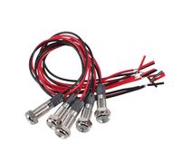 QUARKZMAN 5Pcs 6mm Dc 3/4.5/5/6/7.5/9V Car Interior Led Light Indicator Blanc