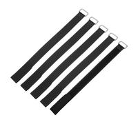 QUARKZMAN 5Pcs Attaches De Batterie Reutilisables, 0.8x12" Noir Nylon Polyvalent Attache De Batterie Ajustable Sangle De Serrage Boucles Crochet Fixation Attache Pour Quadcopters FPV