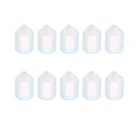 QUARKZMAN 5Pcs Baguettes De Cristal, Pierre De Lune Naturelle Hexagonale Pour Méditation Chakra Décoration Maison Collection En Vrac De Pierres Revêches, 15 x 25mm