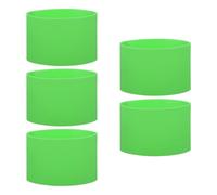 QUARKZMAN 5Pcs Bandes En Caoutchouc De Silicone Anti-Dérapantes 3.39 Pouces Plates Élastiques Bandes En Caoutchouc Pour Livres, Pièges, Art, Papier D'Emballage, Enveloppes De Cordon, Vert