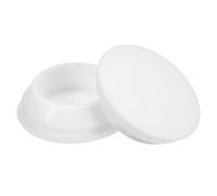 QUARKZMAN 5Pcs Bouchon de Trou en Silicone, Bouchons à Verrouillage Rond en Caoutchouc pour Trou de 28-30mm Bouchons de Trou Étanches pour Tube Métallique, Embouts de Meubles, Blanc