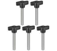 QUARKZMAN 5Pcs Bouton de Serrage à Vis, M8 x 60mm, en Acier Inoxydable 304, Poignée en Forme de T Pour Un Remplacement Rapide Des Boutons de Serrage à Vis à Main