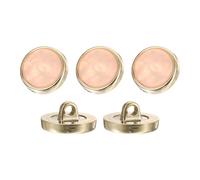 QUARKZMAN 5Pcs Bouton Rond, 18mm/0.7" Résine Motif Décoratif Vintage Accessoires Couture Artisanat pour Veste Vêtements Uniforme Manteau, Rose Clair