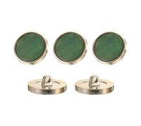 QUARKZMAN 5Pcs Bouton Rond, 23mm/0.9" Resine Motif Decoratif Vintage Accessoires Couture Pour Blazer Veste Manteau Uniforme, Vert Fonce