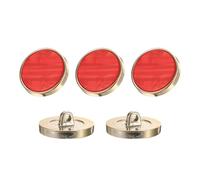 QUARKZMAN 5Pcs Bouton Rond, 23mm/0.9" Résine Motif Décoratif Vintage Accessoires Couture pour Veste Costume Uniforme Manteau, Rouge