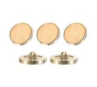 QUARKZMAN 5Pcs Bouton Rond, 25mm/1" Résine Motif Décoratif Vintage Accessoires De Couture Pour Veste Uniforme Manteau, Beige