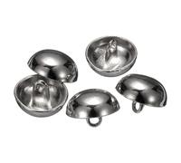 QUARKZMAN 5pcs Boutons De Couture Métalliques Demi-Dômes, 15mm / 9/16" Boutons Métalliques Demi-Ronds Cèpe Perle Avec Tige Pour Blazer, veste, décoration De Vêtement En Tissu, Gunmetal
