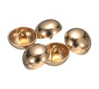 QUARKZMAN 5pcs Boutons De Couture Métalliques Demi-Dômes, 18mm / 21/32" Capuchon Perle Cèpe Métallique Demi-Rond Avec Tige Pour Blazer, Manteau, Veste, Décoration De Vêtements En Tissu, Or