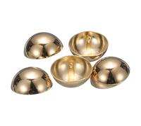 QUARKZMAN 5pcs Boutons De Couture Métalliques Demi-Sphériques, 28mm / 1 1/8" Boutons Métalliques À Chapeau Cèpe Perlé Avec Tige Pour Blazer, veste, décoration De Vêtements En Tissu, Or