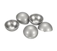 QUARKZMAN 5pcs Boutons De Couture Métalliques Semi-Dômes, 23mm / 7/8" Boutons Métalliques Semi-Ronds Cèpe Perle Avec Tige Pour Blazer, costume, veste, décoration De Vêtement, Gris Argenté