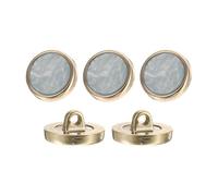 QUARKZMAN 5Pcs Boutons Ronds, 18mm/0.7" Bouton En Résine À Motif Décoratif Vintage Accessoires De Couture Pour Veste Costume Uniforme Manteau, Gris Foncé