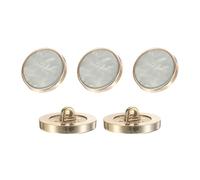 QUARKZMAN 5Pcs Boutons Ronds, 25mm/1" Résine Motif Décoratif Vintage Accessoires De Couture Pour Veste Uniforme Manteau, Gris Foncé