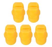 QUARKZMAN 5Pcs Buse A Ventilat Plat, 65 Degres 1.3mm Diametre Orifice 1/4 Pouce Filetage Male Ventilat Plastique Jaune Pour Equipment Agricole Industriel Irrigation froid