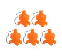 QUARKZMAN 5Pcs Buse De À 65 Degrés Avec Clip, Buse D'Irrigation Réglable À Cône Plat Pour Tuyau De 25mm/1" Pour Lavage De Voiture Et, 0.56 Mètres Cubes Par Heure