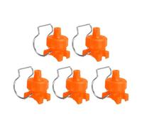 QUARKZMAN 5Pcs Buse De Pulvérisation À 65 Degrés Avec Clip, Buse D'Irrigation Réglable À Cône Plat Pour Tuyau De 40mm/1.6" Pour Lavage De Voiture Pulvérisation, 0.56 Mètres Cubes Par Heure