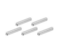 QUARKZMAN 5Pcs Clavette Plate À Bout Rond, 4 x 4 x 25mm Clavette Parallèle En Acier Au Carbone Pour Arbre De Transmission, Clavette Machine Pour Type De Fixation D'Arbre