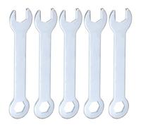 QUARKZMAN 5Pcs Clé à Fourche Doubles Fines 10mm x 10mm Métrique Clé Plate Extra Fine et Petite, Galvanisée, pour Réparation Automobile et Assemblage de Meubles