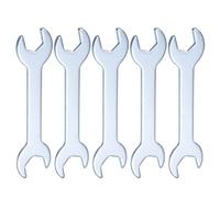 QUARKZMAN 5Pcs ourche Doubles Fines 13mm x 15mm Métrique Clé Plate Extra Fine et Petite, Galvanisée, pour Réparation Automobile et Assemblage de Meubles