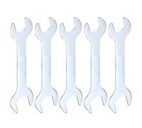 QUARKZMAN 5Pcs ourche Doubles Fines 14mm x 17mm Métrique Clé Plate Extra Fine et Petite, Galvanisée, pour Réparation Automobile et Assemblage de Meubles