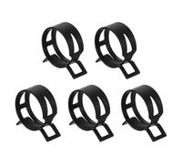 QUARKZMAN 5pcs Collier A Ressort Type Bande Pour Tuyau 30mm Noir