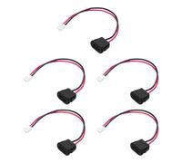 QUARKZMAN 5pcs Connecteur Femelle Type-C Châssis 2 Fils, 5V 3A Prise Femelle USB-C Carrée à Borne PH2.0 Étanche Câble de Rallonge pour PC, Lampes LED, Laptop 4"