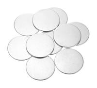 QUARKZMAN 5Pcs Disques en Acier Inoxydable, 50mm de Diamètre, 3mm d'Épaisseur en Acier Inoxydable 304 Feuille Ronde Plate Ronde pour l'Estampage du Métal et la Fabrication de Bijoux
