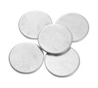 QUARKZMAN 5Pcs Disques en Acier Inoxydable, 50mm de Diamètre, 5mm d'Épaisseur en Acier Inoxydable 304 Feuille Ronde Plate Ronde pour l'Estampage du Métal et la Fabrication de Bijoux