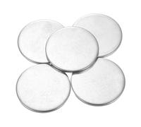 QUARKZMAN 5Pcs Disques en Acier Inoxydable, 55mm de Diamètre, 4mm d'Épaisseur en Acier Inoxydable 304 Feuille Ronde Plate Ronde pour l'Estampage du Métal et la Fabrication de Bijoux