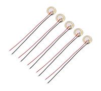 QUARKZMAN 5Pcs Disques Piezoélectriques 12mm Microphones Capteur Acoustique Transducteur Déclencheur Buzzer Batterie Guitare avec Coque en Aluminium