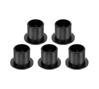 QUARKZMAN 5Pcs Douille À Collerette, Bague En Plastique Alésage 12mm x Diamètre Extérieur 14mm x Longueur 15mm Bague POM, Noir
