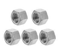 QUARKZMAN 5Pcs Ecrous D'Accouplement M16x1.5-Pas, Longueur 16.5mm Ecrous D'Accouplement Hexagonaux En Acier Au Carbone Filetage Complet Connecteur De Tige Filetee Fixations, Ton Argenté