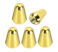 QUARKZMAN 5Pcs Embout De Commuteur 3 Voies 5 Voies Pour Guitare, Embout À Encoche Plastique À Enfoncement 3.7mm/0.15" Pour SQ ST Guitare Électrique Pièces De Rechange, Or
