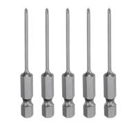 QUARKZMAN 5Pcs Embout de Tournevis Cruciforme Phillips #0 Ph0 Tige Hexagonale de 1/4" Longueur de 65mm en Acier S2 Magnétique À Tête Cruciforme pour Perceuse Électrique 2mm de Diamètre