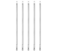 QUARKZMAN 5Pcs Embout Tournevis À Tête H5 1/4" Tige Hexagonale 200mm Long | Embout Hexagonal Plat, Magnétique Pro Acier S2, Métrique, Pour Perceuse hoc