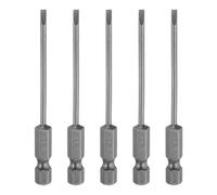 QUARKZMAN 5Pcs Embouts de Tournevis Plats Magnétiques Sl2,5 2,5 mm en Acier S2 Embout de Tournevis à Tête Plate 1/4" Tige Hexagonale Embout de Tournevis de Qualité Industrielle de 3" de Long