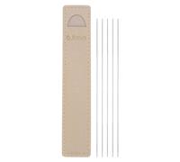 QUARKZMAN 5pcs Extra Fin Tricot Aiguilles 0,8 mm/0,03" Dia 14 Cm/ 5,5" Longueur Mini Double Pointu Inox Acier Court Broche Aiguille pour Pull Vêtements Chaussette