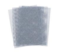 QUARKZMAN 5Pcs Feuilles de Ponçage en Maille 320 Grains 3" x 4" Papier Abrasif Humide/Sec Sans Poussière Crochet et Boucle pour le Ponçage et le Polissage du Bois, du Métal et du Meulage