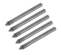 QUARKZMAN 5pcs Fraise À Rainurer En V 60 Degrés Diamètre 6mm Avec Queue 6mm, Fraise À Rainurer En V À Pointe En Carbure Pour Marbre Jade Travail Du Bois