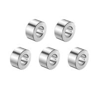 QUARKZMAN 5pcs Inox Acier Entretoise 3/8" Alésage x 3/4" OD x 7/16" Longueur Vis Douille Plaine Finition Rond Métal Entretoise pour M10 Vis Boulons et Tiges