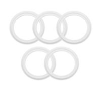 QUARKZMAN 5Pcs Joint PTFE 2" Tri-Clover Joint Torique Joint D'étanchéité Rondelle Adapté Pour OD 63mm Tuyau Bride De Soudure, Blanc