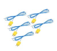 QUARKZMAN 5pcs K Type Thermocouple Mini Connecteur Température Capteur Sondes PTFE 5ft -50 à 260°C(-58 à 500°F), Bleu