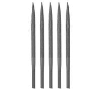 QUARKZMAN 5pcs Lime Pneumatique 3/16" x 5" (5mm x 130mm) Carré Denture Extra Grossière Grade Industriel Outils pour Scie option Meulage Métal Polissage Fraisage Affûtage